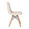 Flash Furniture 2PK Off-White Kids Faux Sherpa Chairs - Wood Legs, 2PK DL-DA2018-2-W-2-GG - alternate 4
